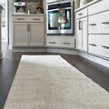 Judy White Washable Runner Rug