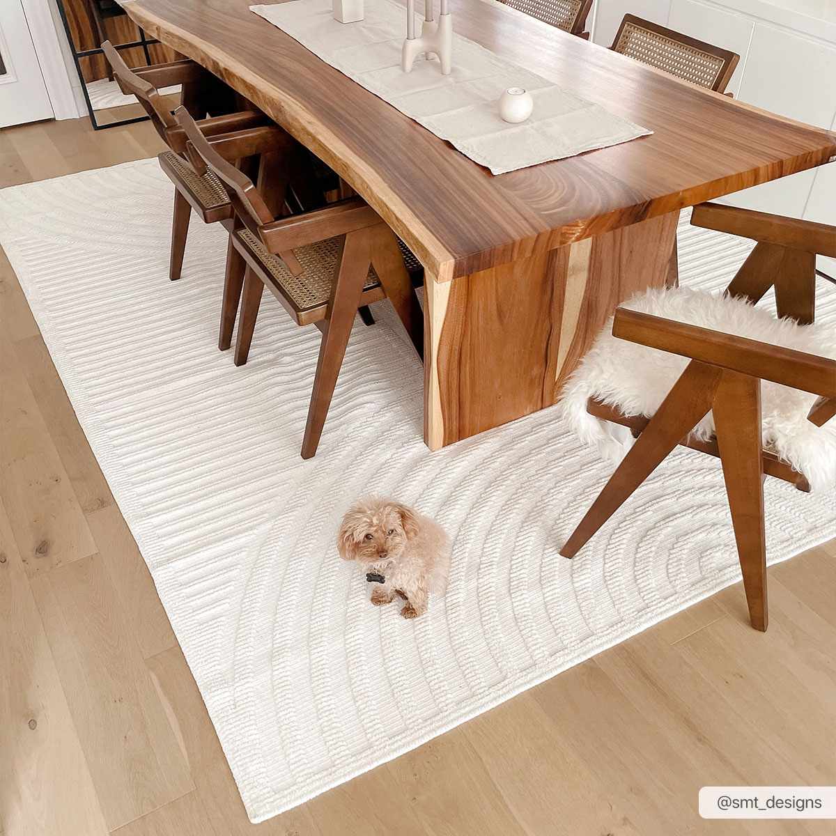 Deron White Runner Rug