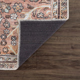 Urpi Rose & Brown Washable Runner Rug - Clearance