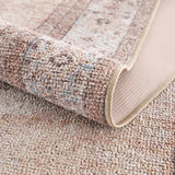 Analu Peach Washable Runner Rug