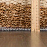 Brown Blue Dauis Vintage Washable Runner Rug - Clearance