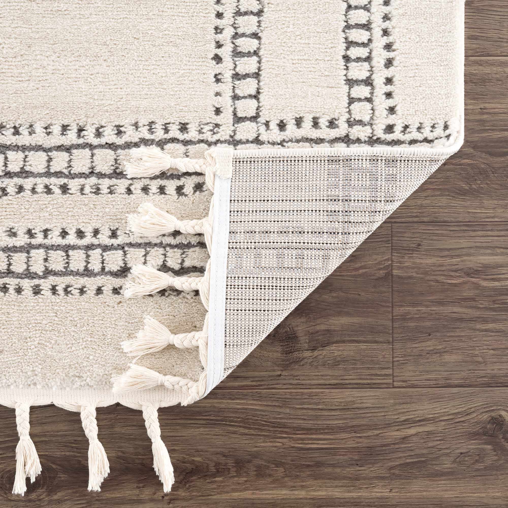 Ryuu Ivory & Gray Runner Rug
