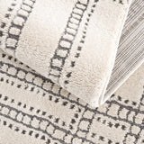 Ryuu Ivory & Gray Runner Rug