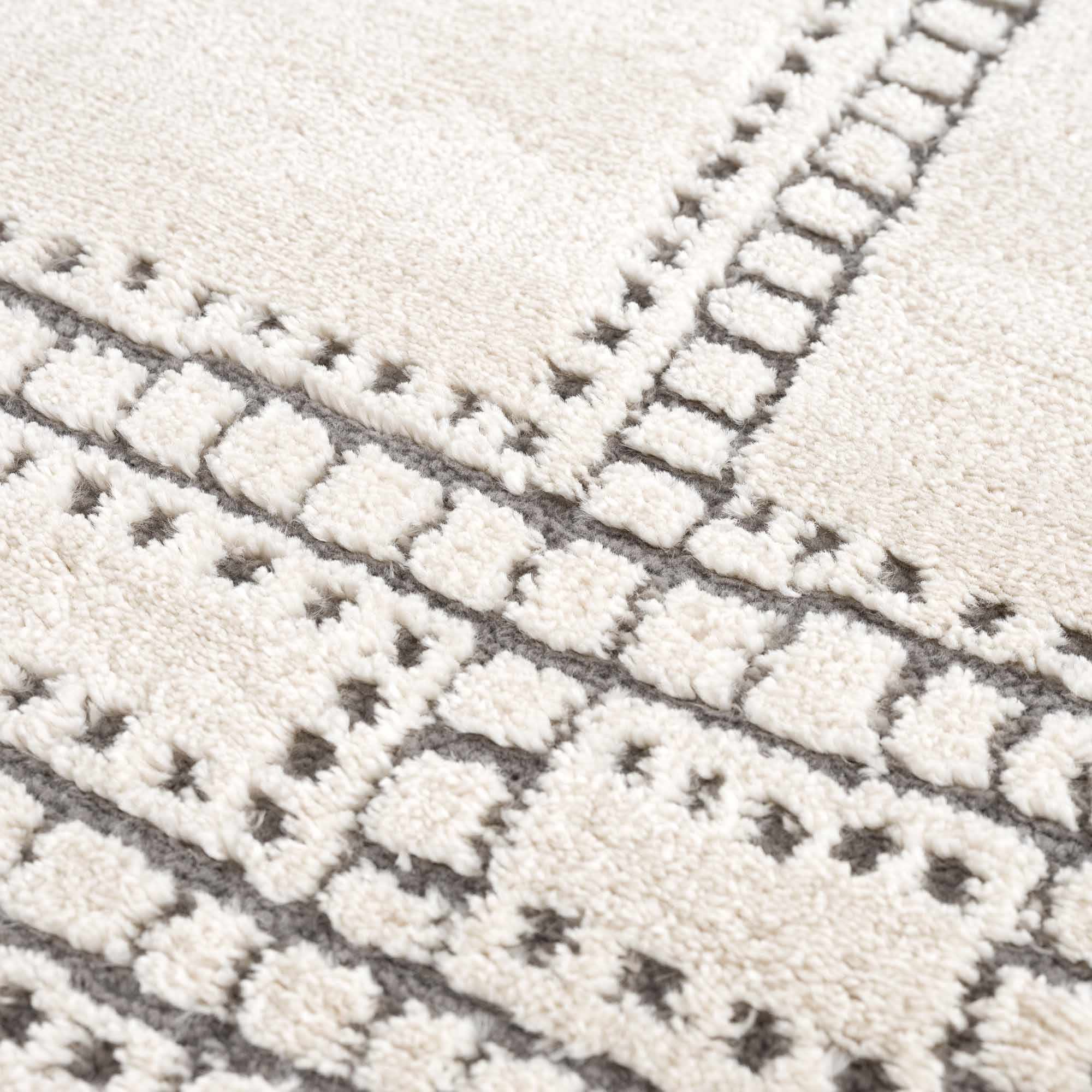 Ryuu Ivory & Gray Runner Rug