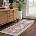 Brend Rust Medallion Runner Rug