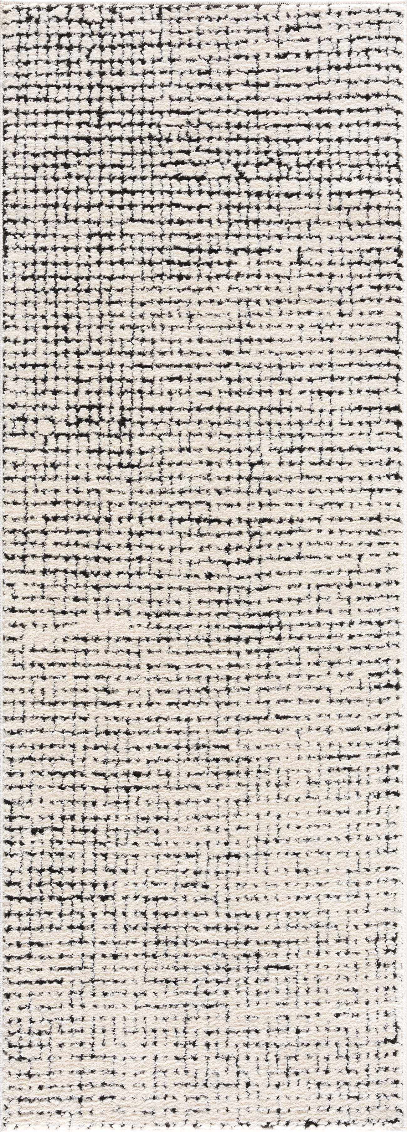 Keita Cream & Black Runner Rug