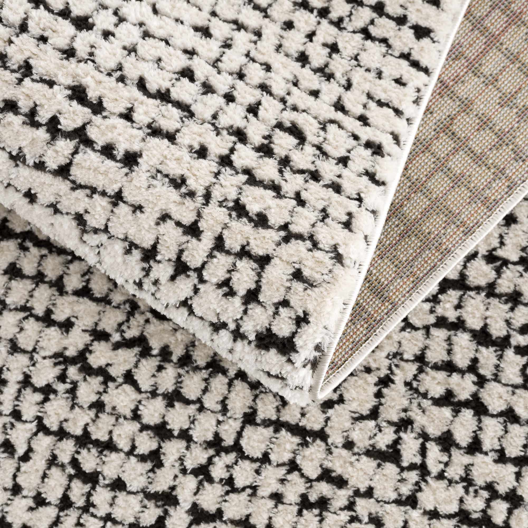 Keita Cream & Black Runner Rug