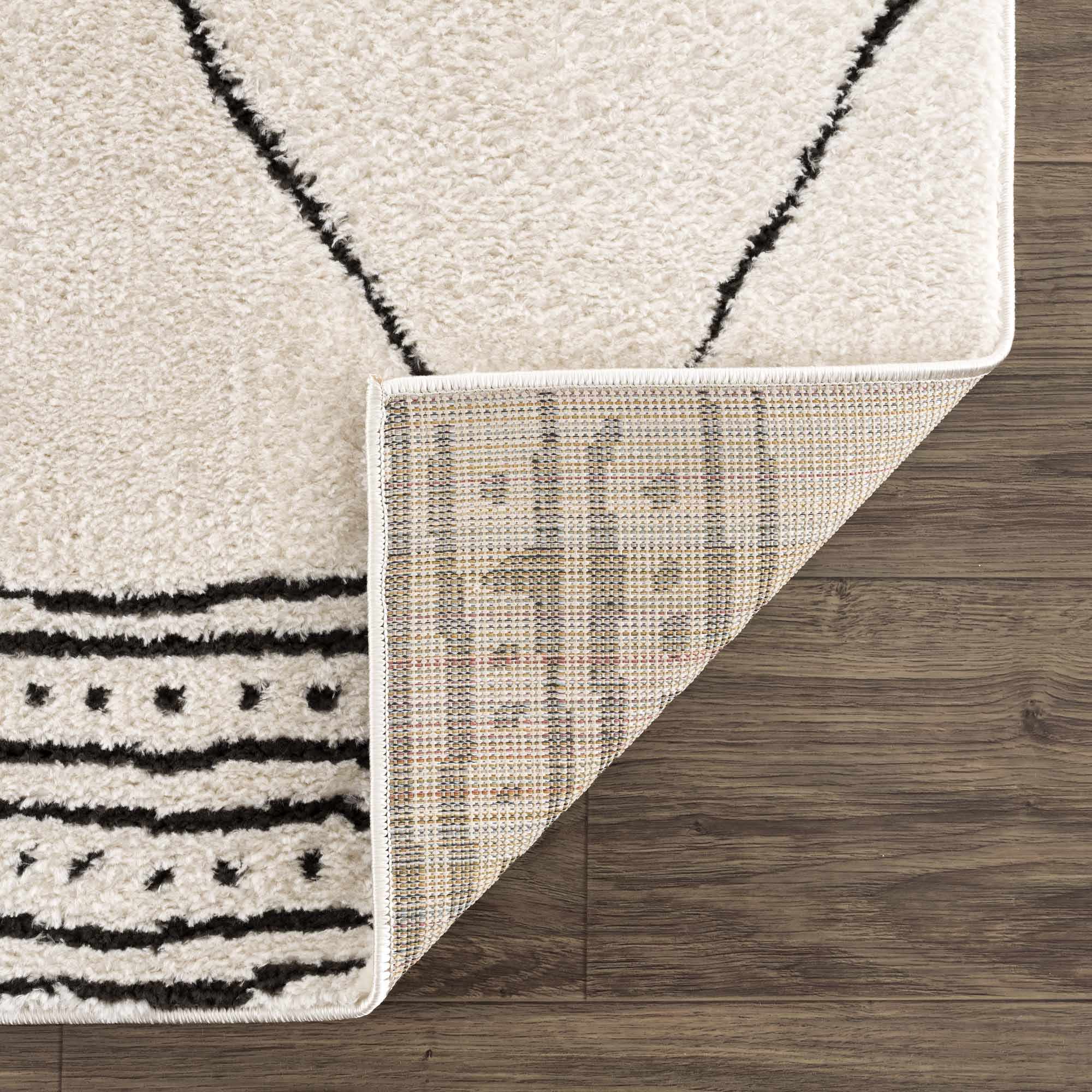 Keone Black & White Runner Rug