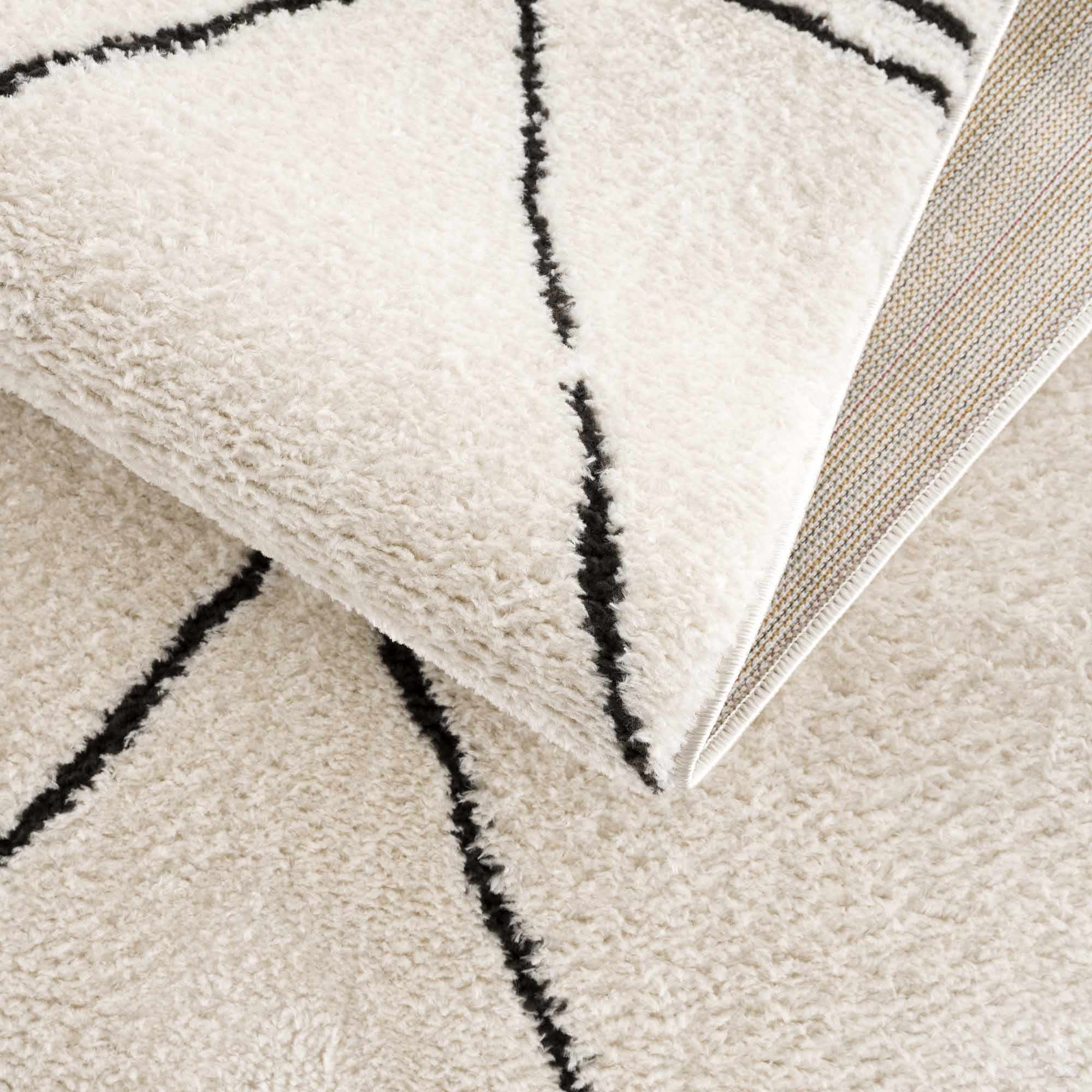 Keone Black & White Runner Rug
