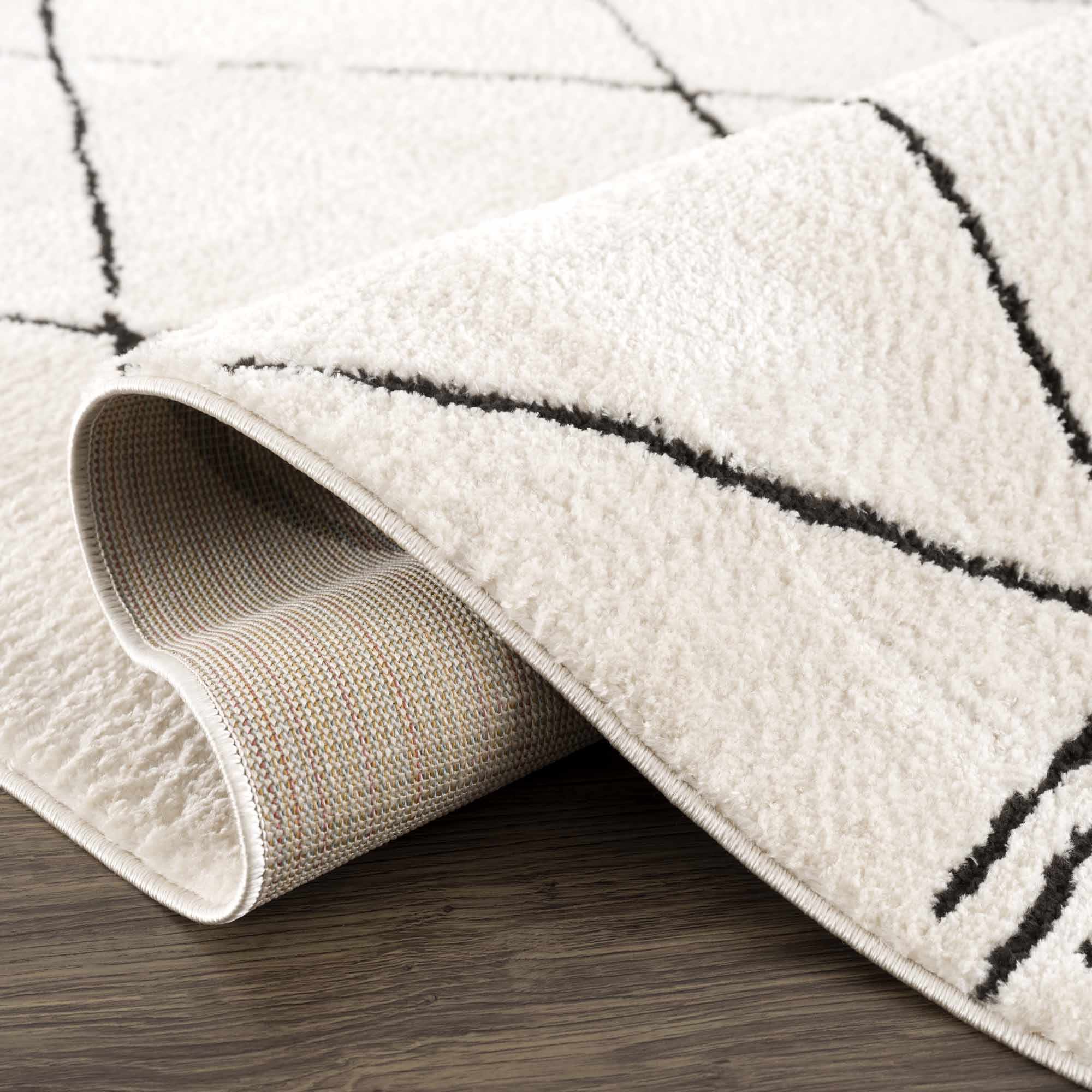 Keone Black & White Runner Rug