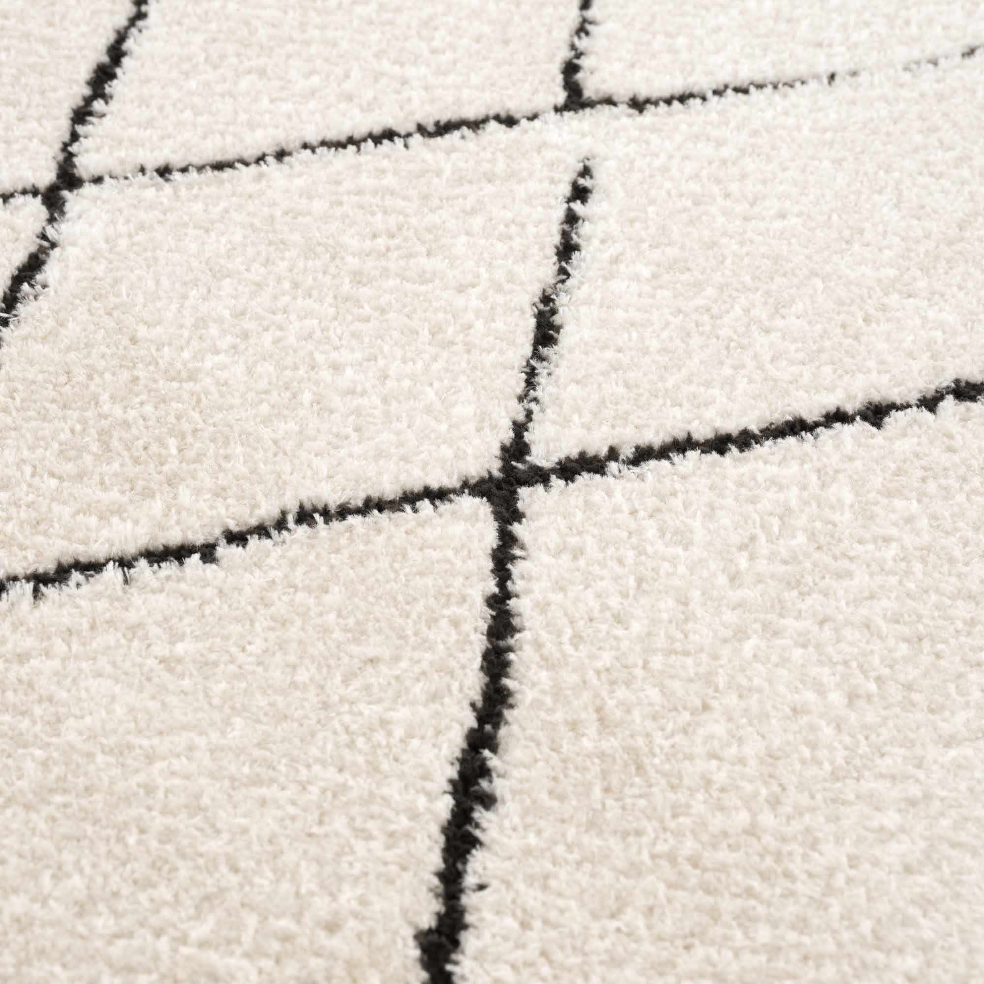 Keone Black & White Runner Rug