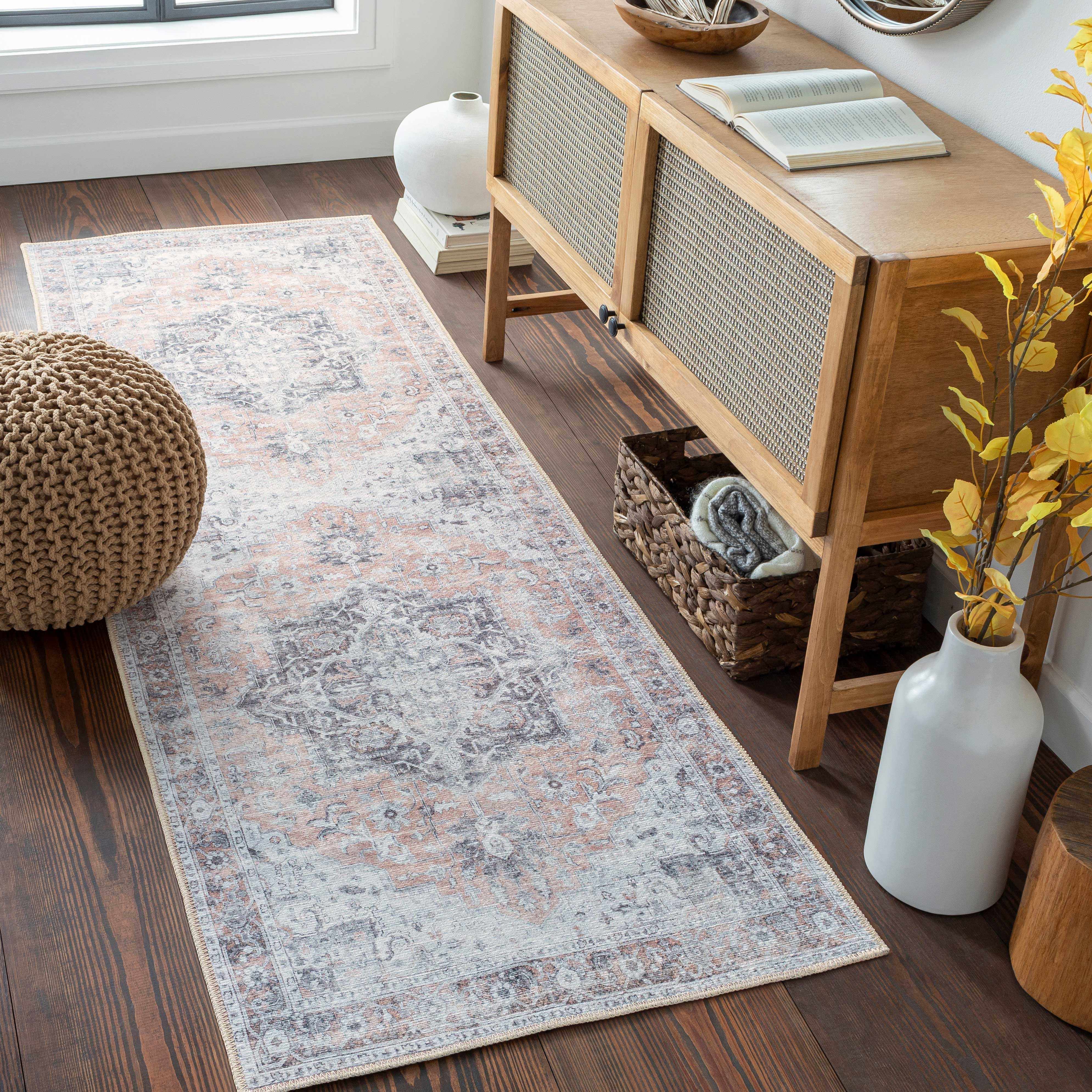 Fatih Washable 8ft Runner Rug