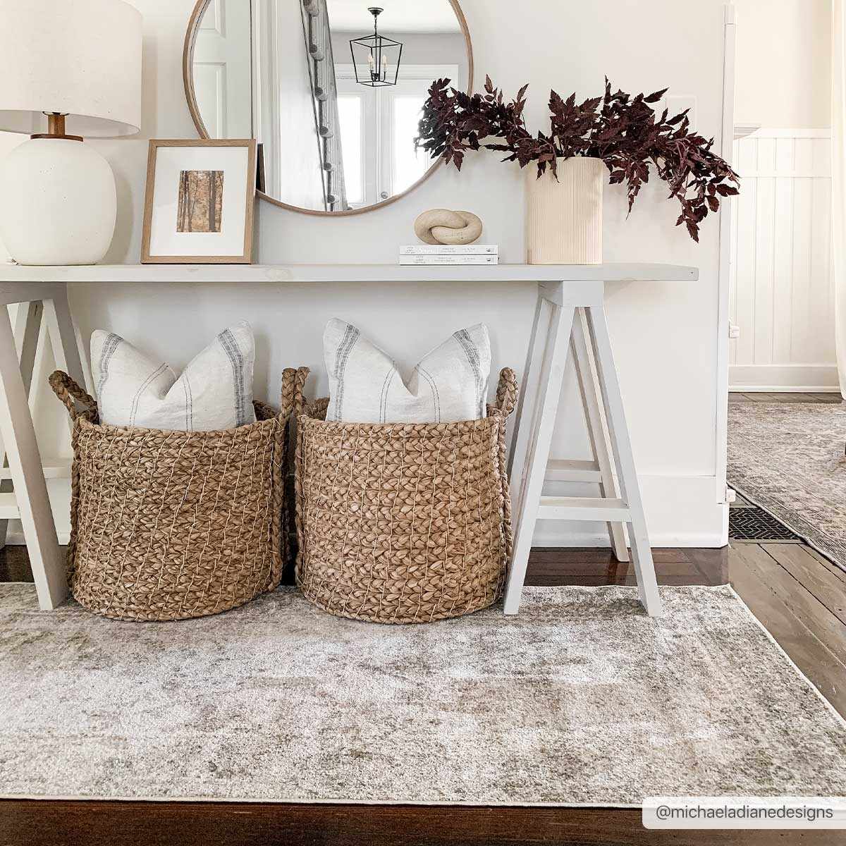 Gael Cream Washable Runner Rug