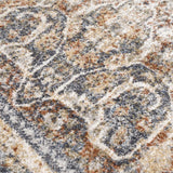 Arias Beige Blue Washable Runner Rug