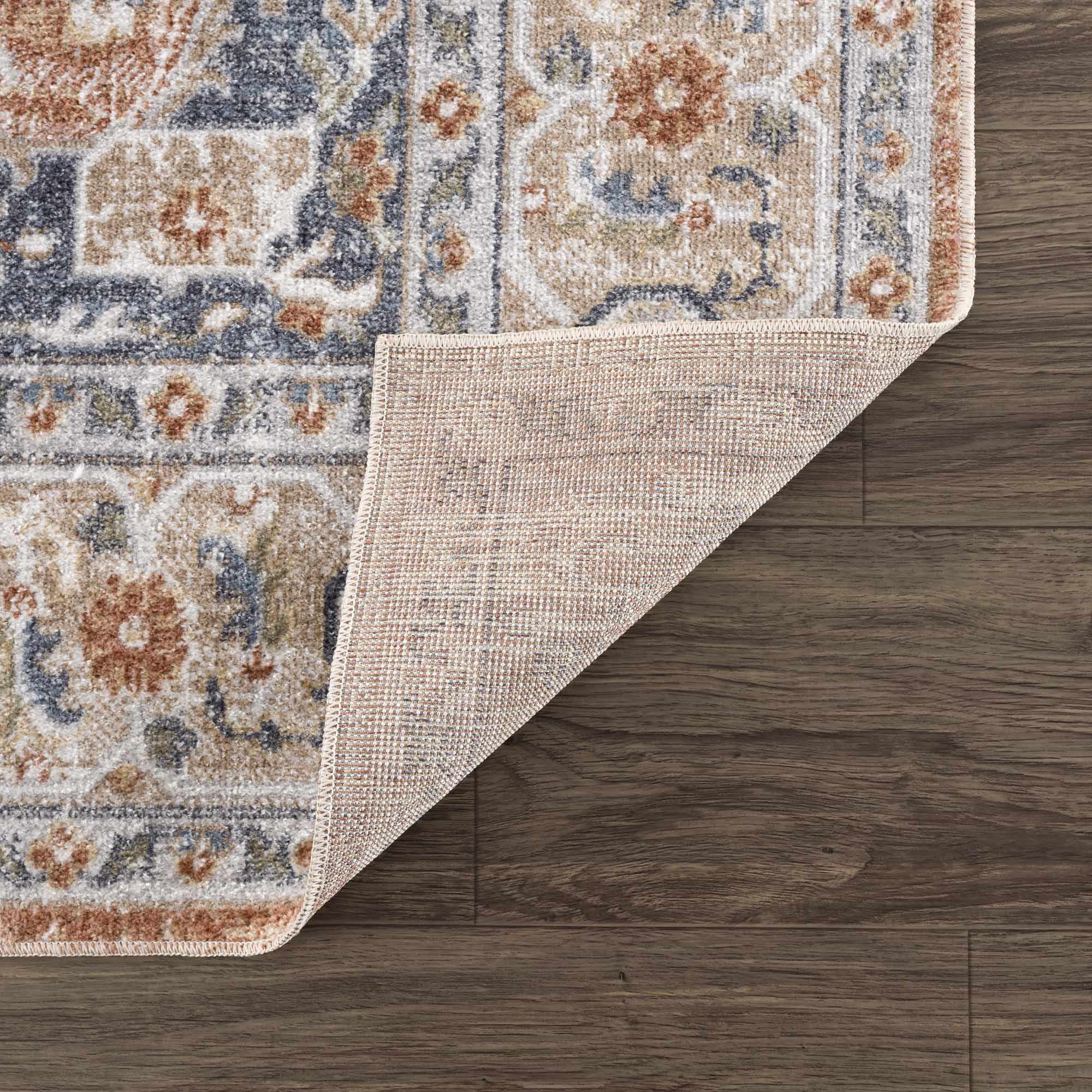 Gael Rust Washable Runner Rug