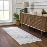 Rudo Cream Washable Runner Rug