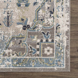 Cabacungan Gray & Blue Washable Runner Rug