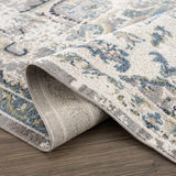 Cabacungan Gray & Blue Washable Runner Rug