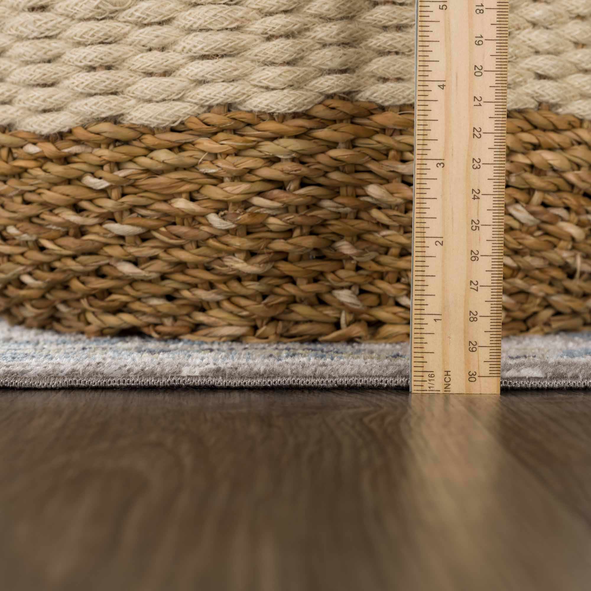 Cabacungan Gray & Blue Washable Runner Rug