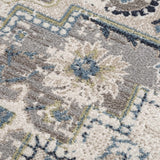Cabacungan Gray & Blue Washable Runner Rug