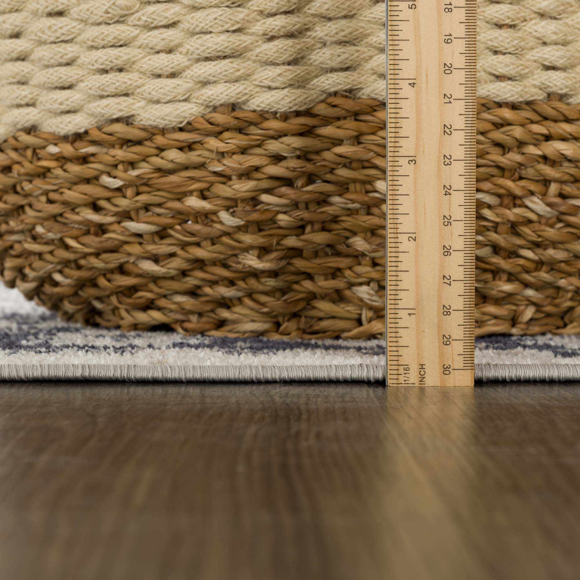 Cabacungan Cream & Gray Washable Runner Rug