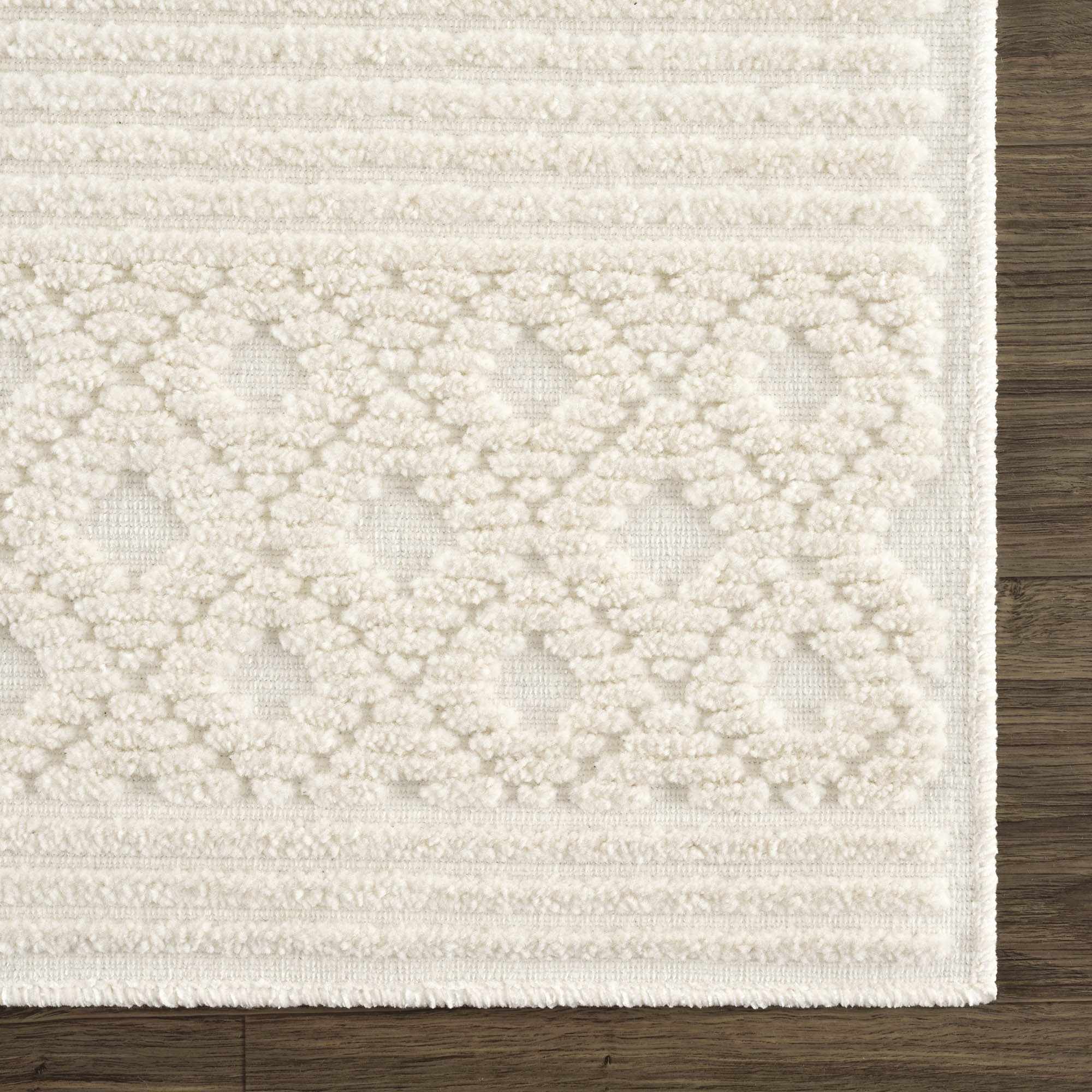 Drago White Runner Rug