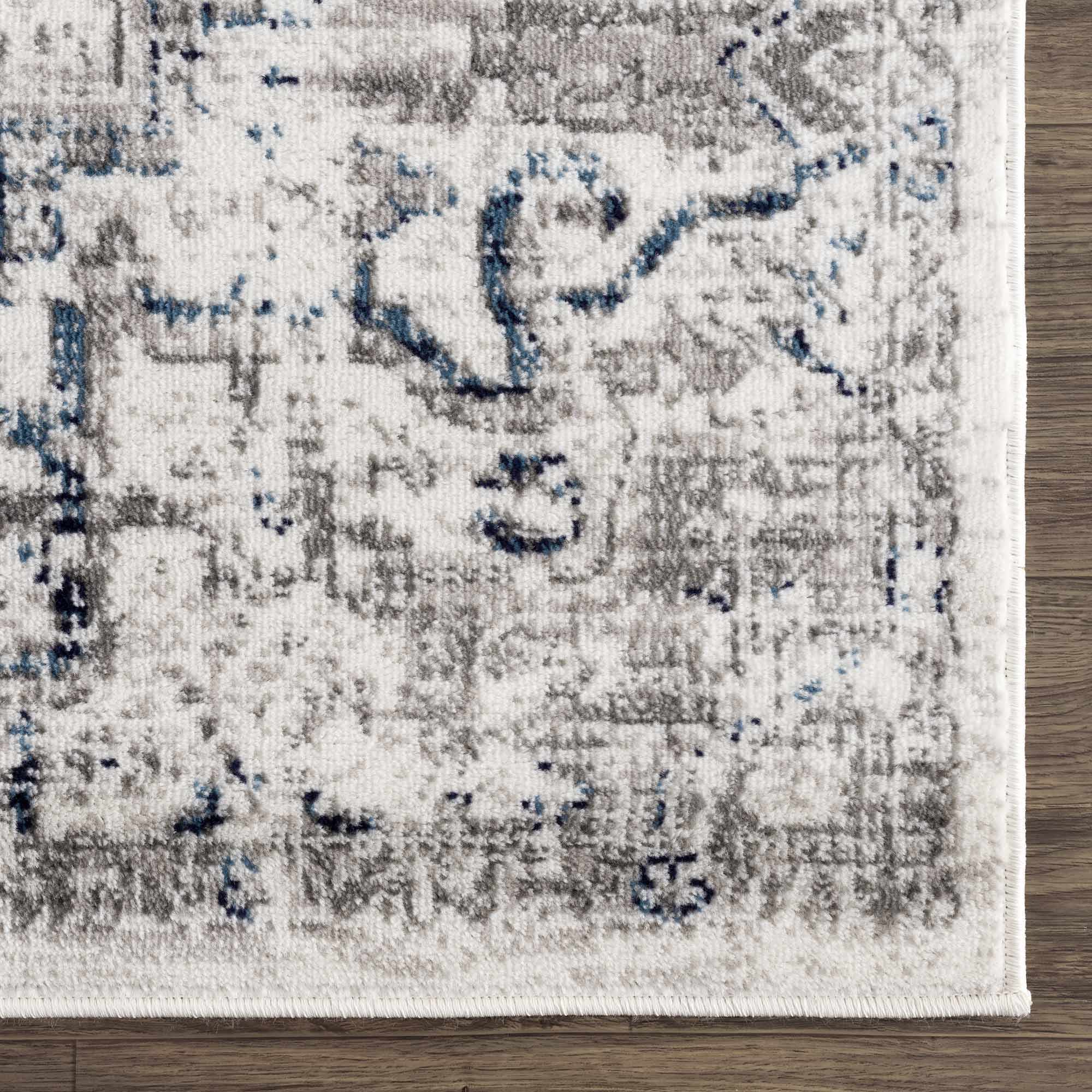 Buenaventura Cream & Navy Runner Rug