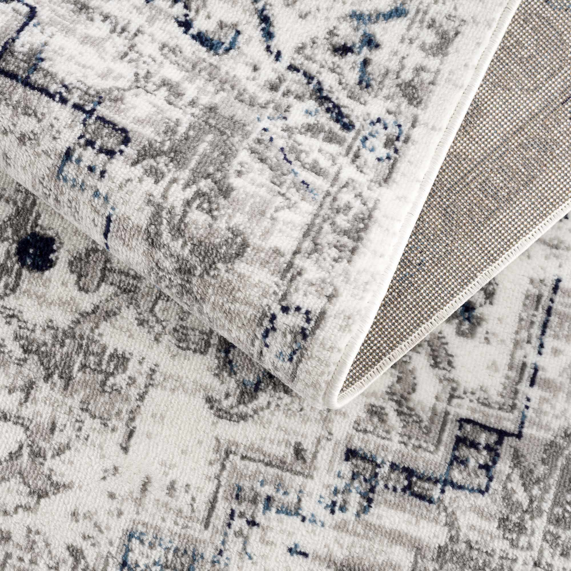 Buenaventura Cream & Navy Runner Rug