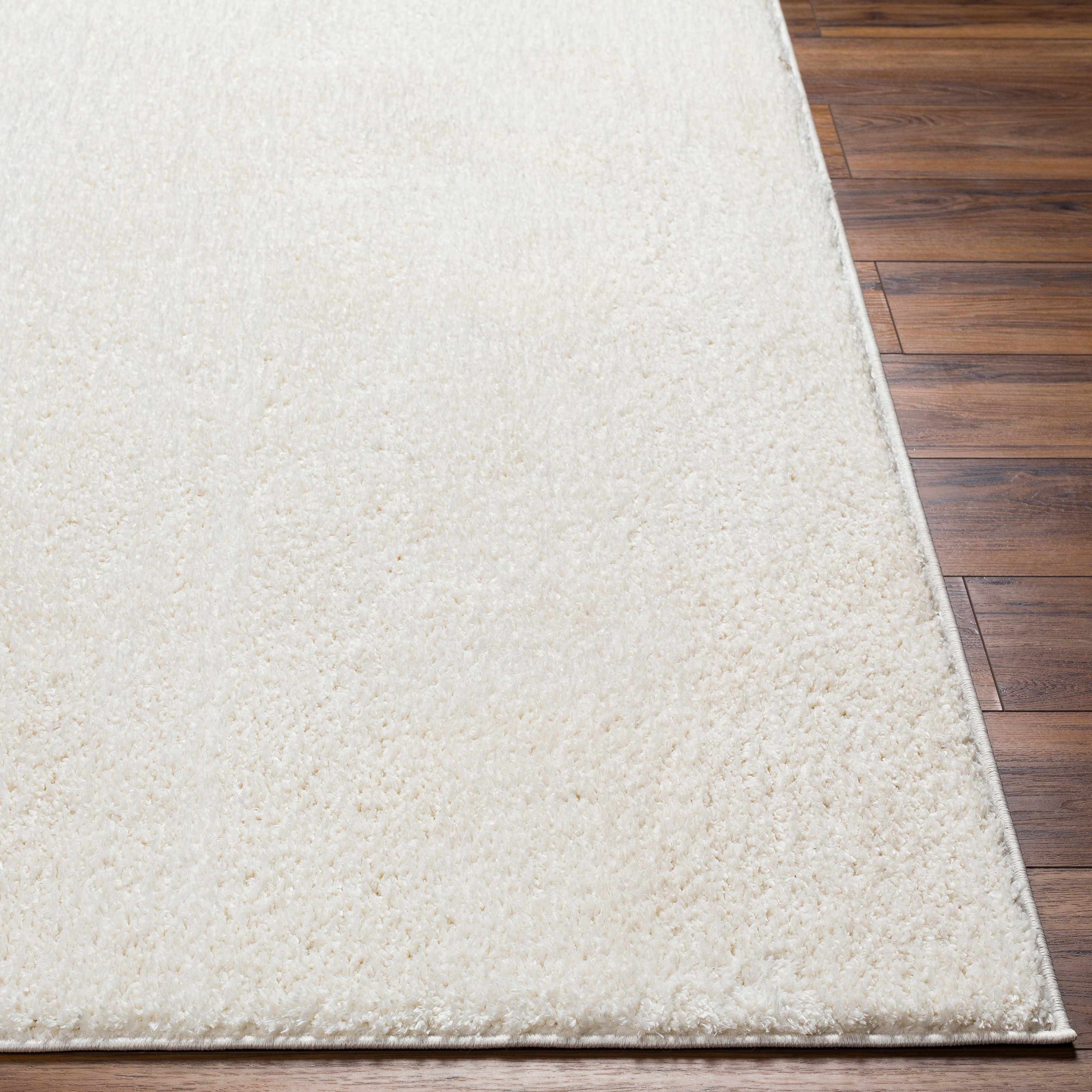 Judy White Washable Runner Rug