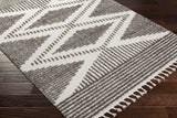 Claver Charcoal & Cream Runner Rug