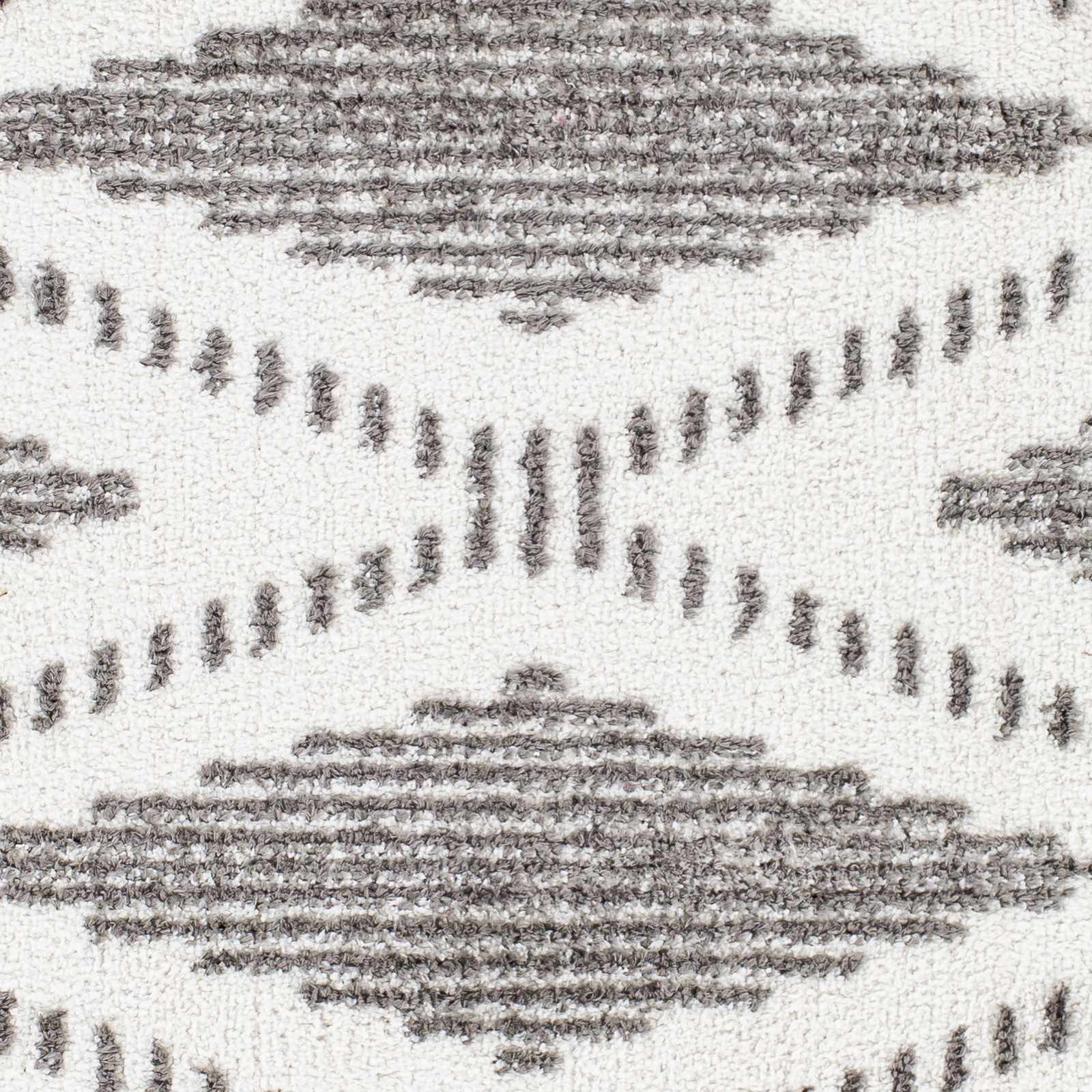 Claver Charcoal & Cream Runner Rug