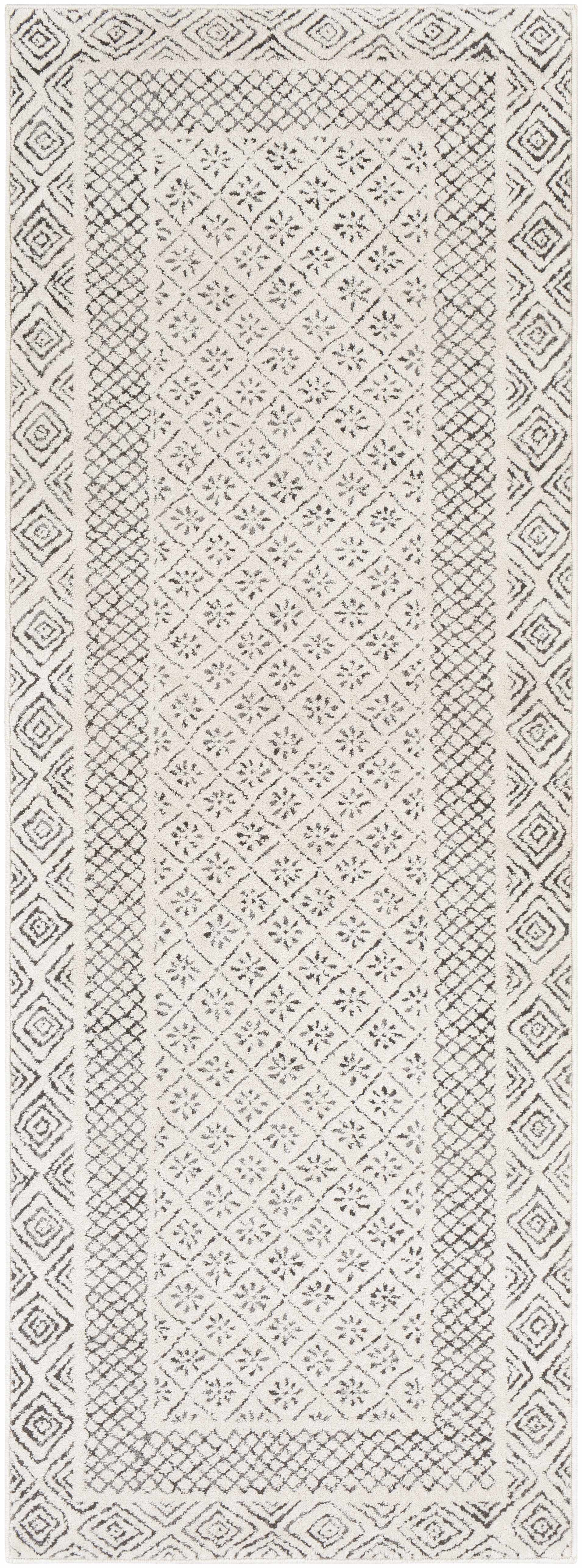 Burdette Soft Neutral Runner Rug