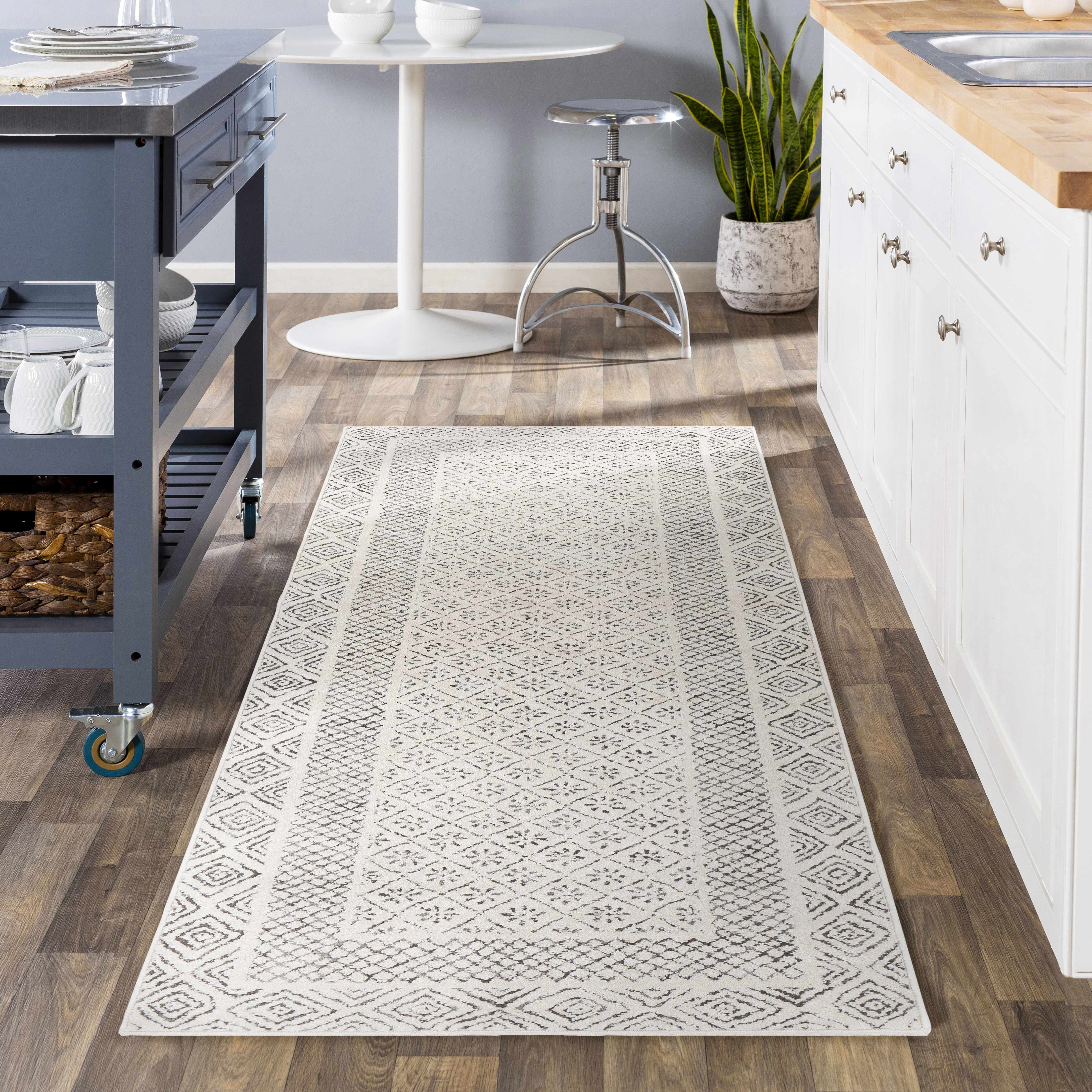 Burdette Soft Neutral Runner Rug