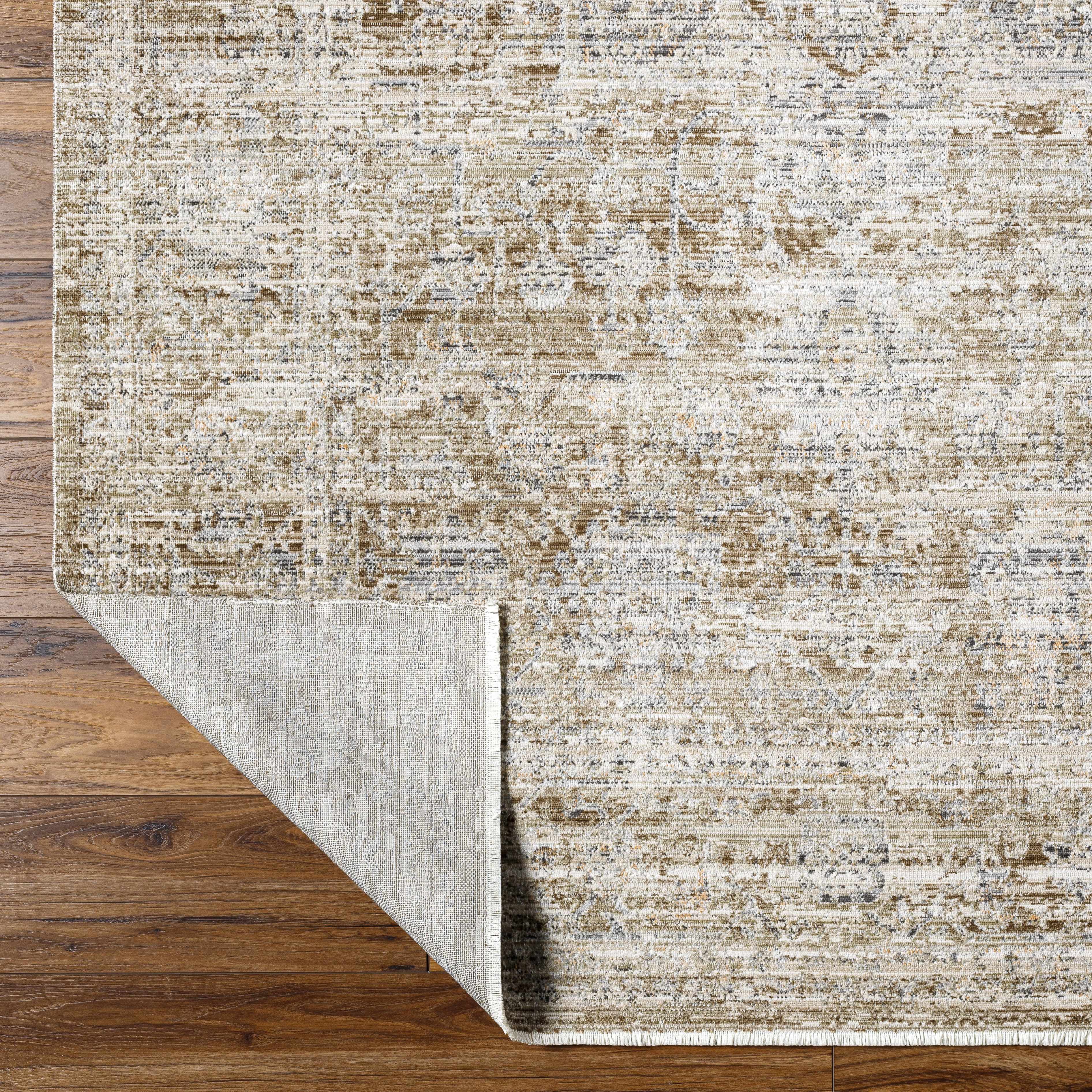 Margaret Dark Sage Washable 7ft Runner Rug - Surya x Becki Owens