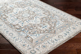 Roho Beige & Blue Washable Runner Rug