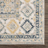 Brend Blue Medallion Runner Rug