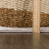 Brend Taupe Medallion Runner Rug