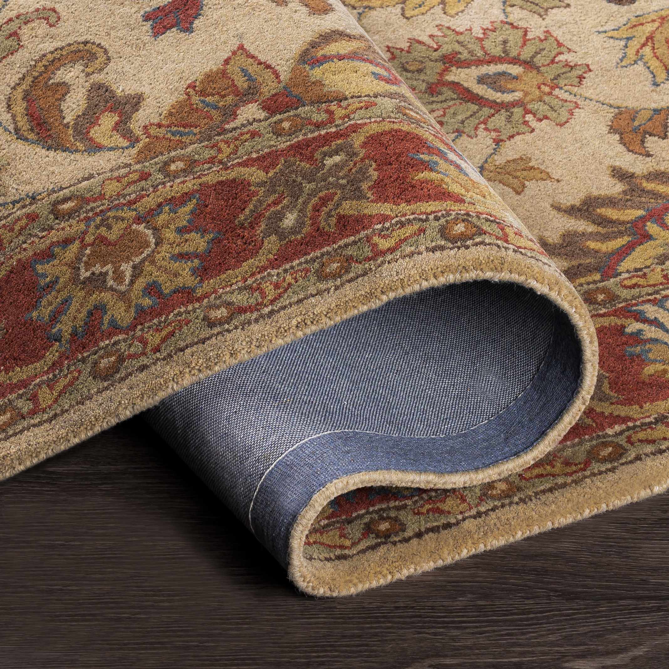 Cherryfield Hand Tufted Brown & Rust 1001 Runner Rug