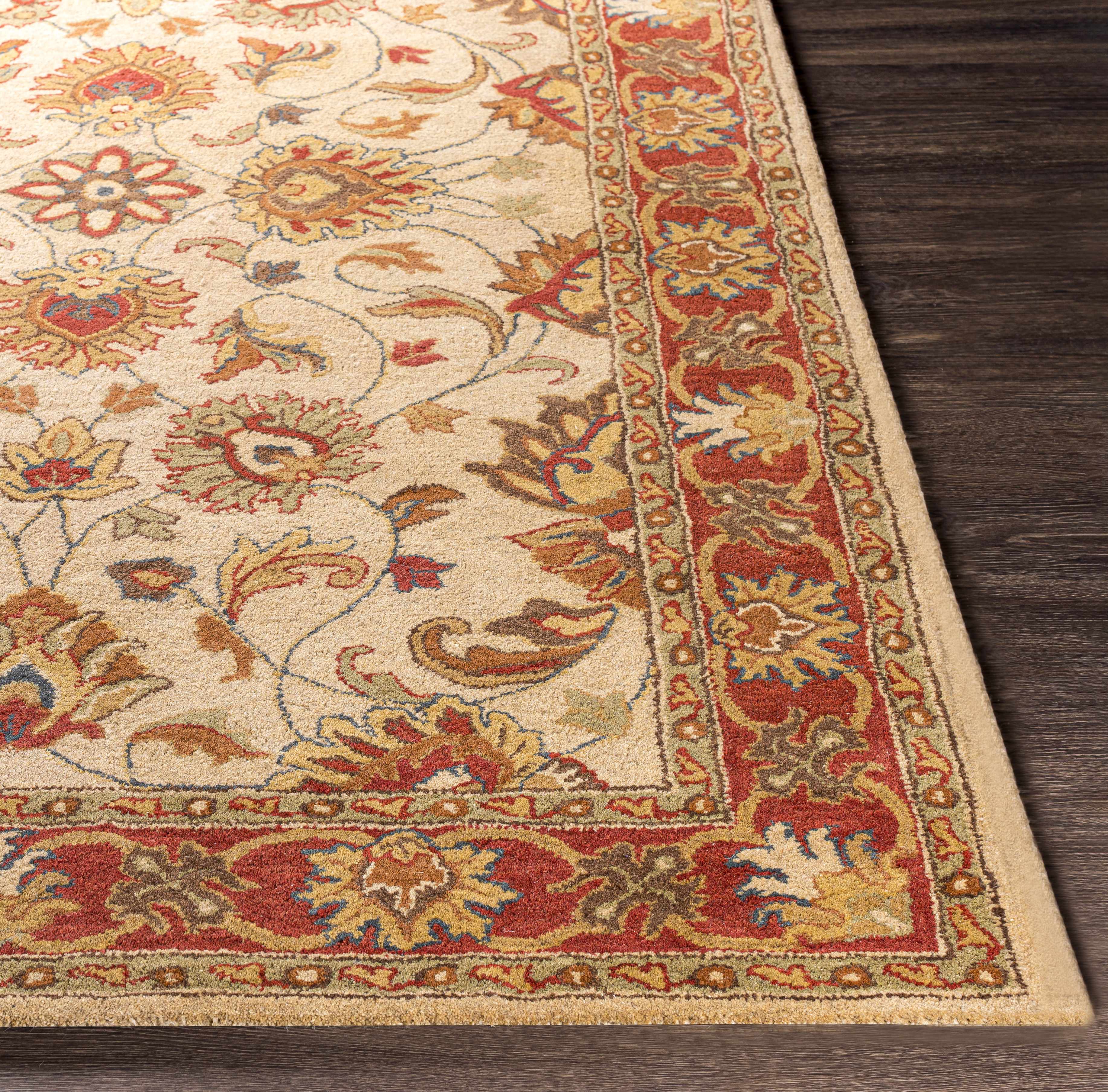Cherryfield Hand Tufted Brown & Rust 1001 Runner Rug