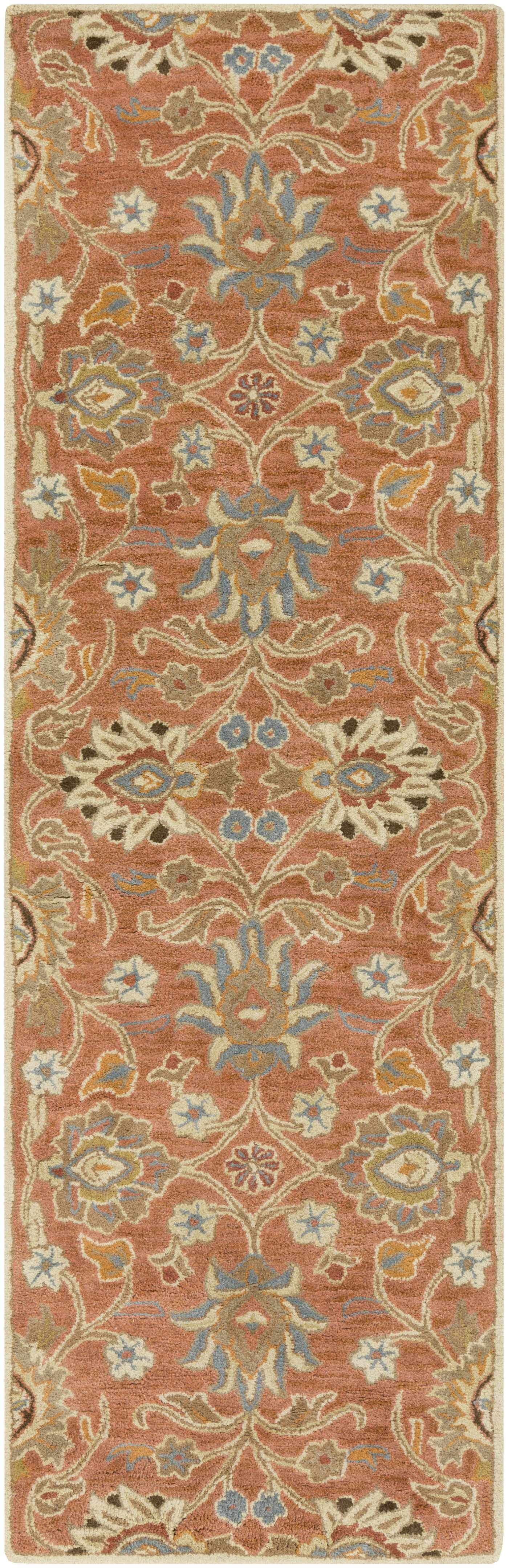 Conesus Hand Tufted Burnt Orange 1112 Runner Rug