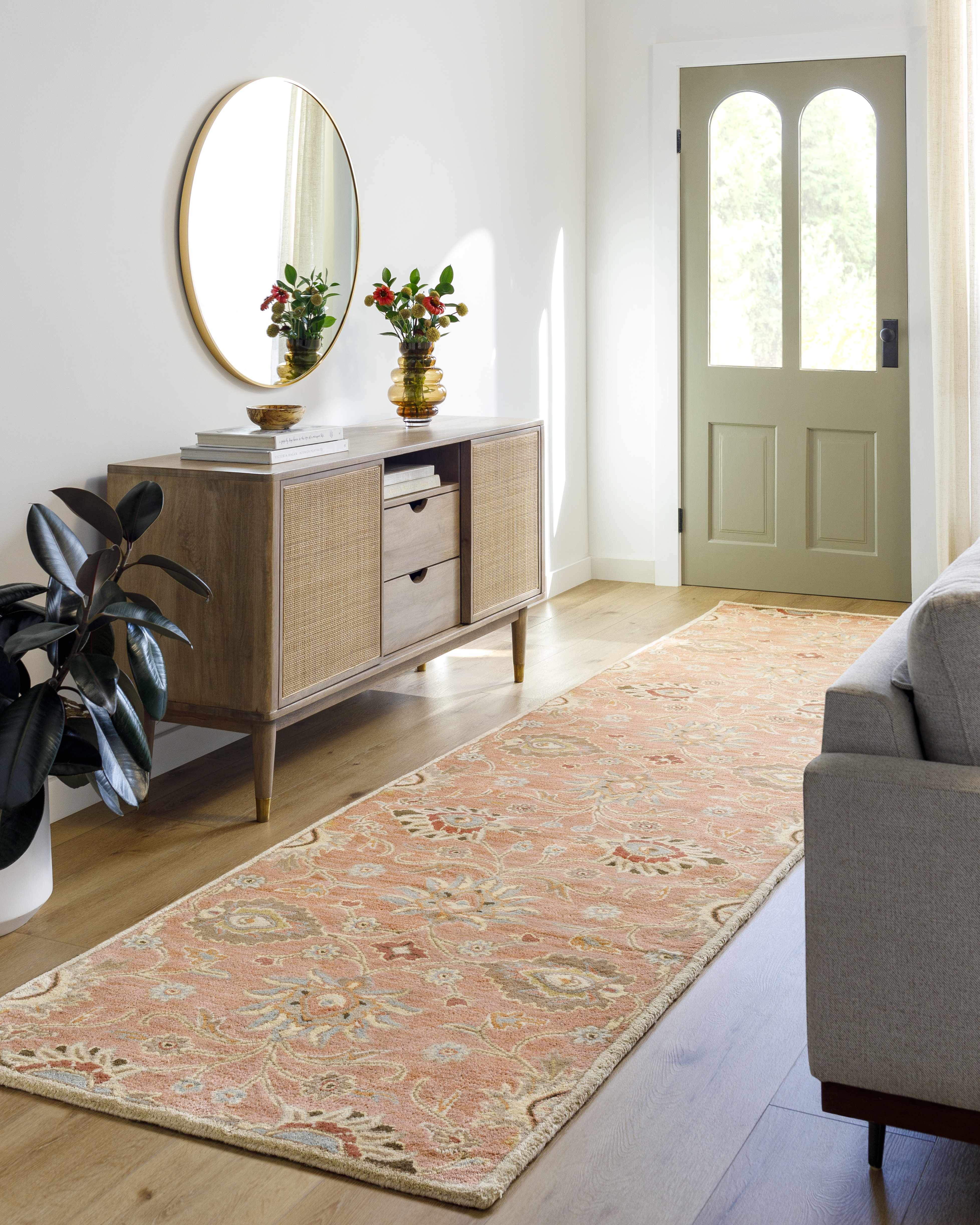 Conesus Hand Tufted Burnt Orange 1112 Runner Rug