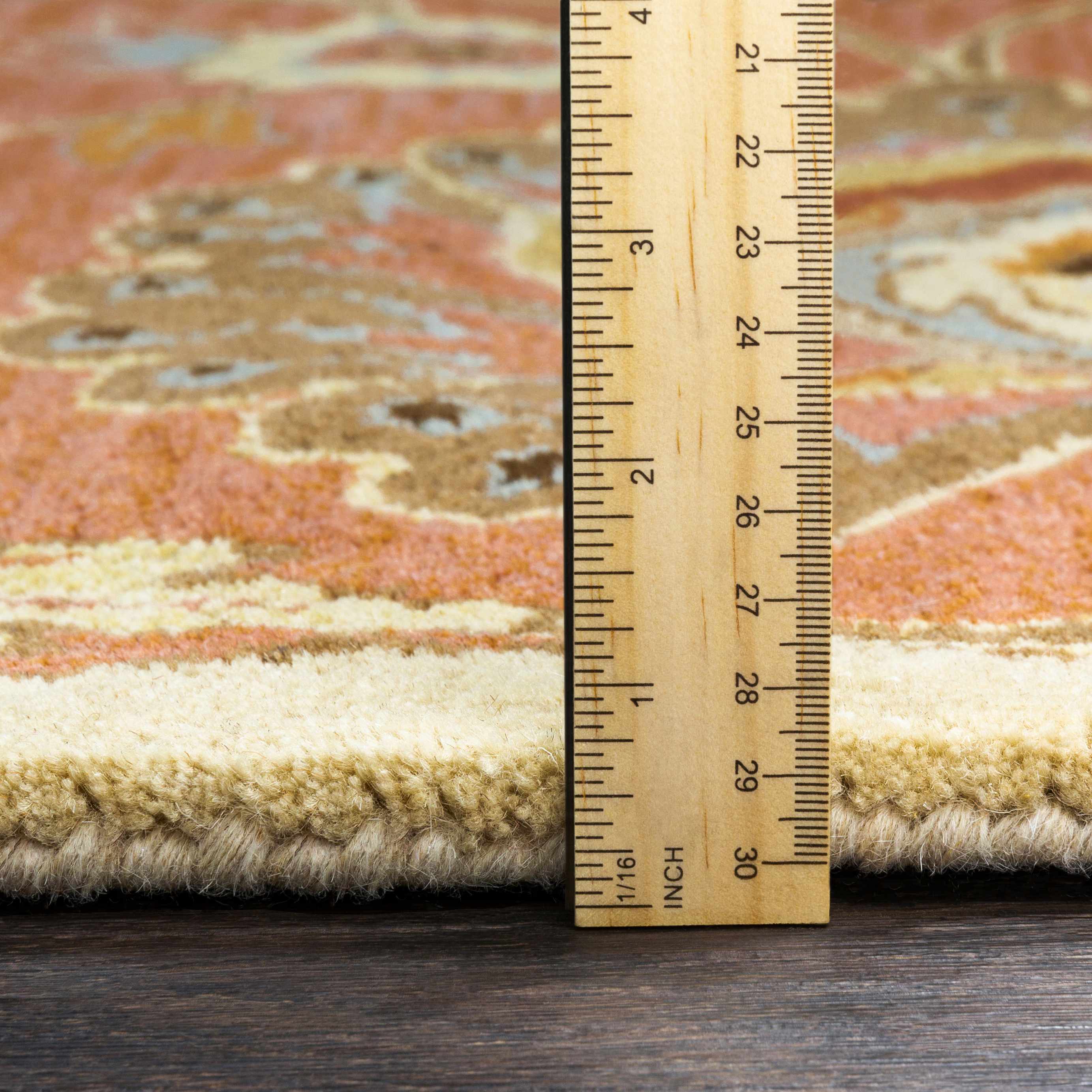 Conesus Hand Tufted Burnt Orange 1112 Runner Rug