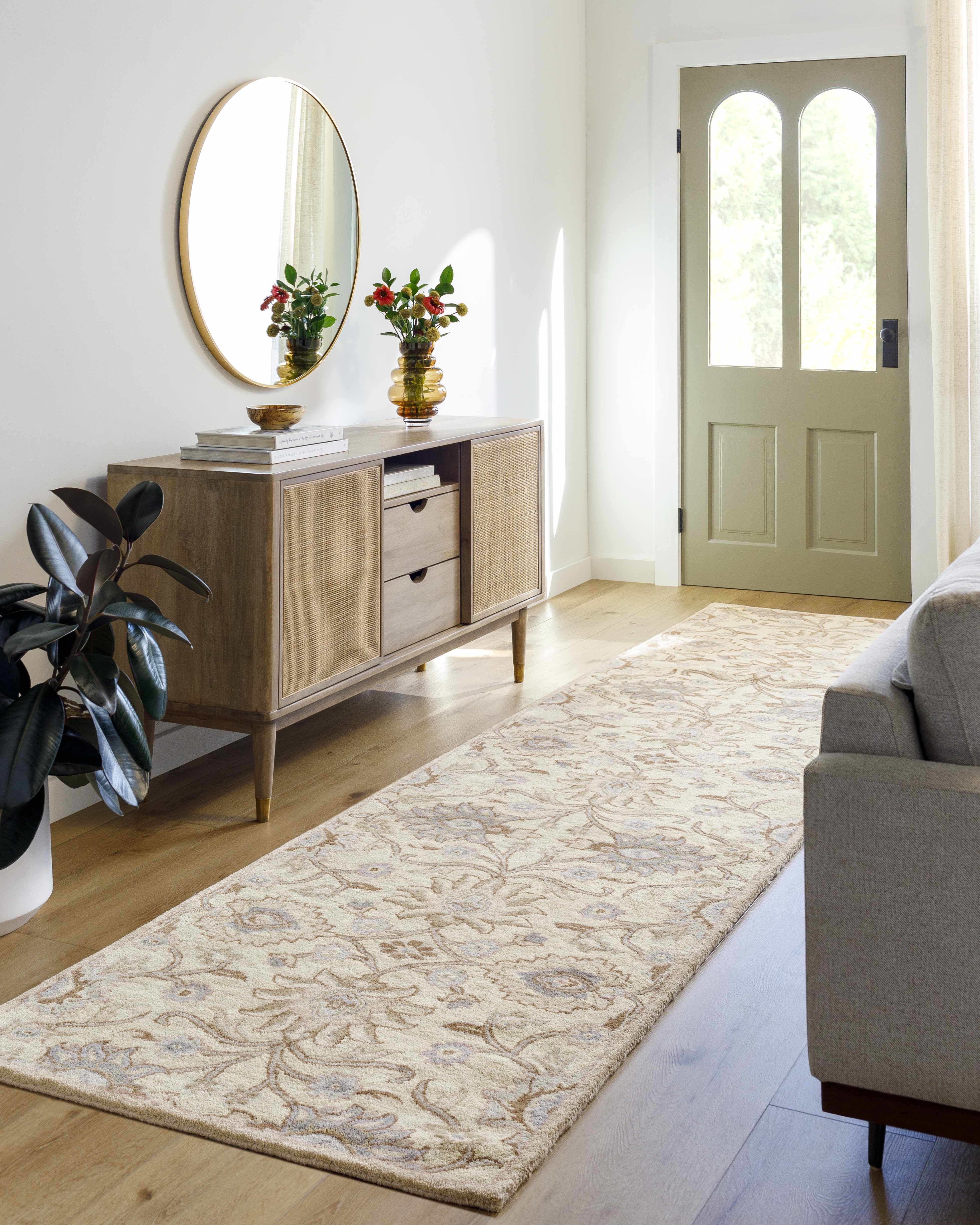 Conesus Hand Tufted Ivory 1109 Runner Rug