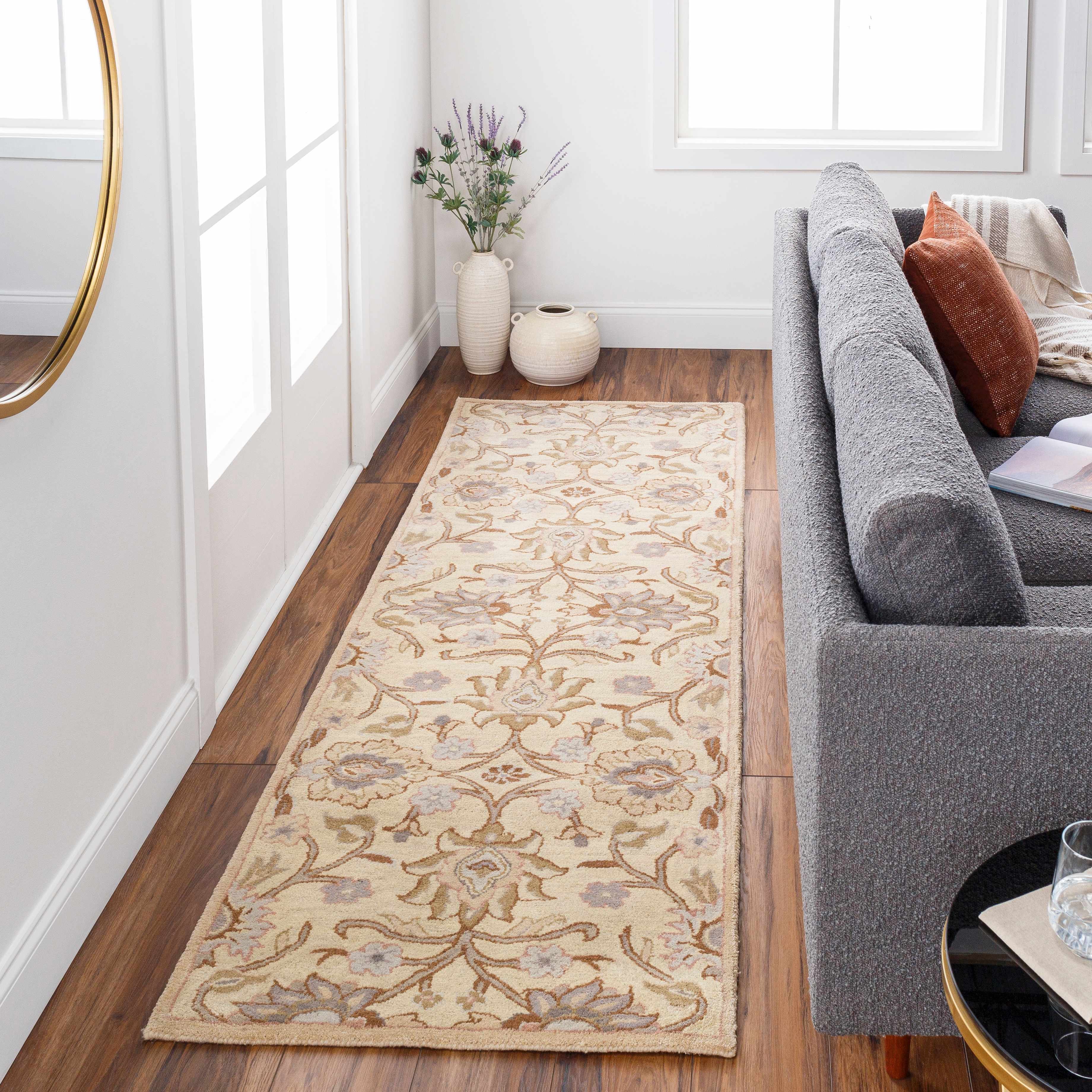 Conesus Hand Tufted Ivory 1109 Runner Rug