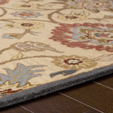 Conesus Hand Tufted Beige & Rust 1116 Runner Rug