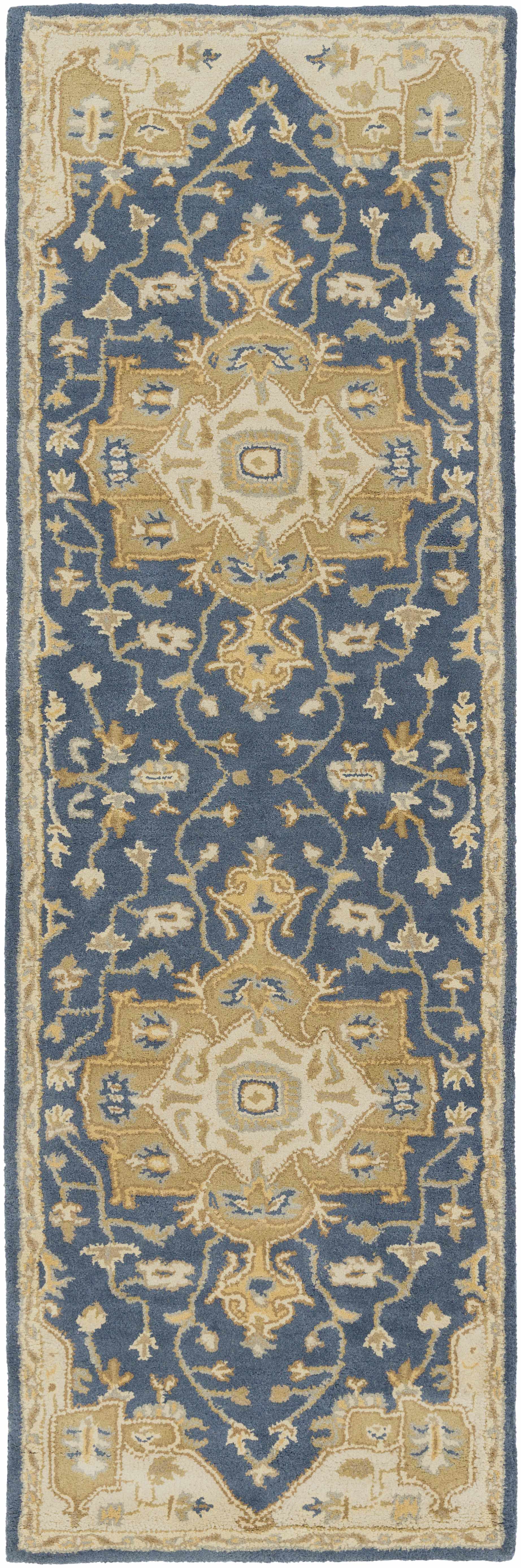 Broomfield Hand Tufted Blue 1145 Runner Rug