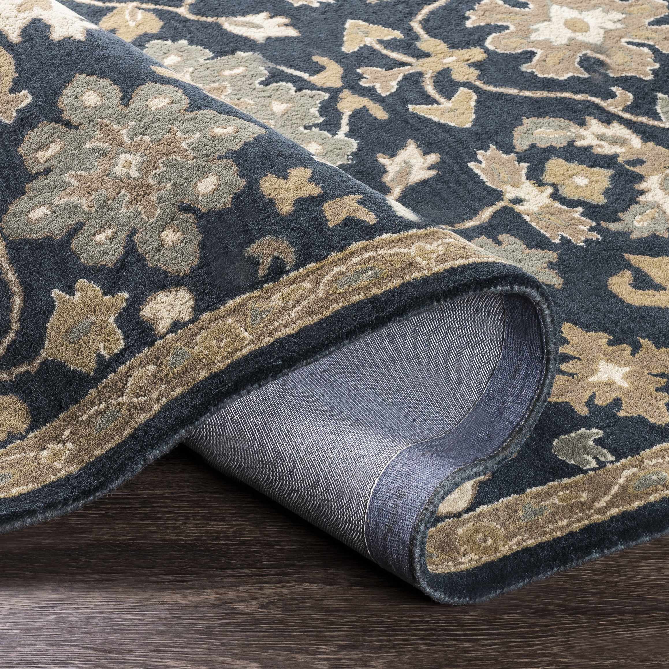 Hazen Hand Tufted Navy 1154 Runner Rug