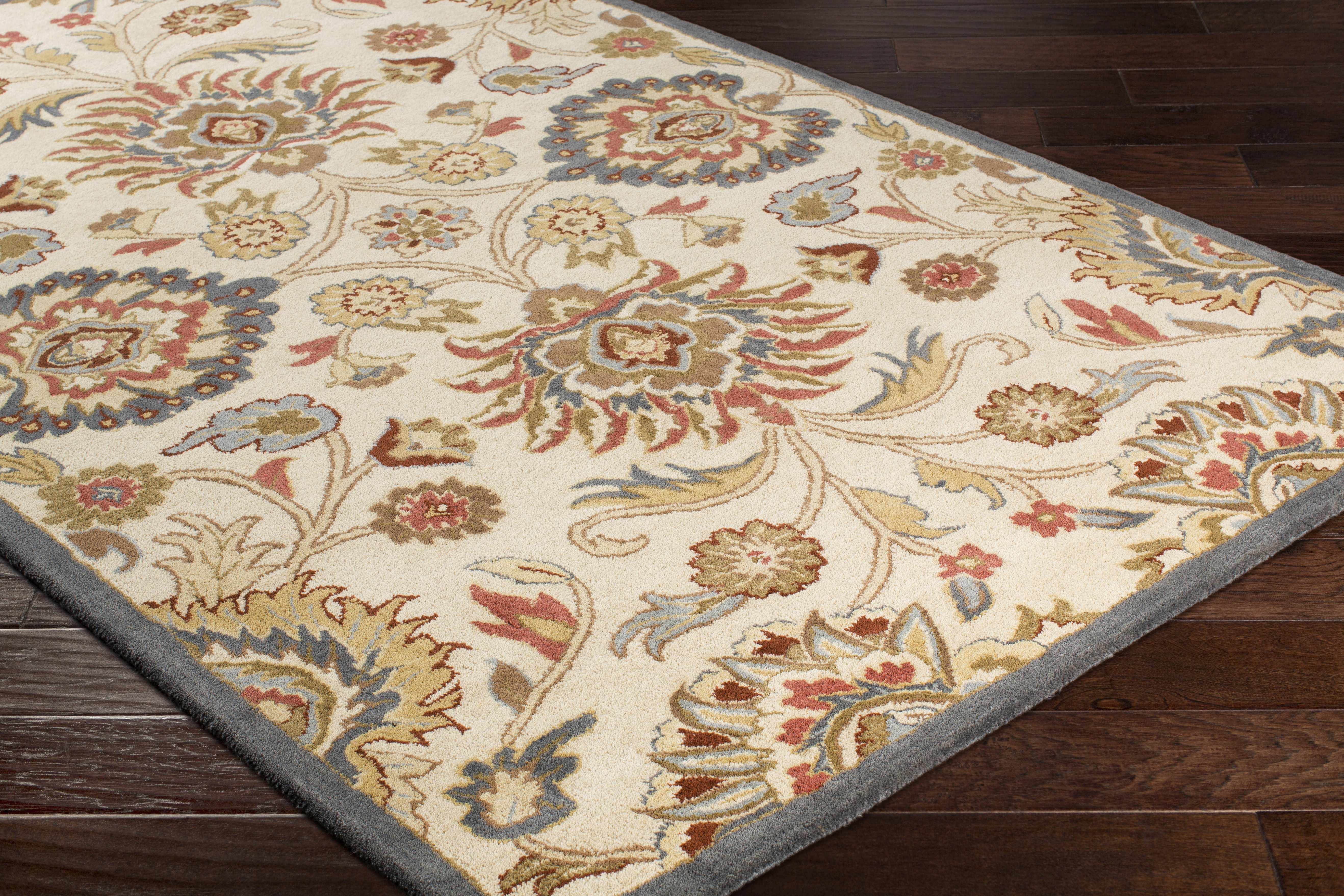 Conesus Hand Tufted Blue & Rust 1204 Runner Rug