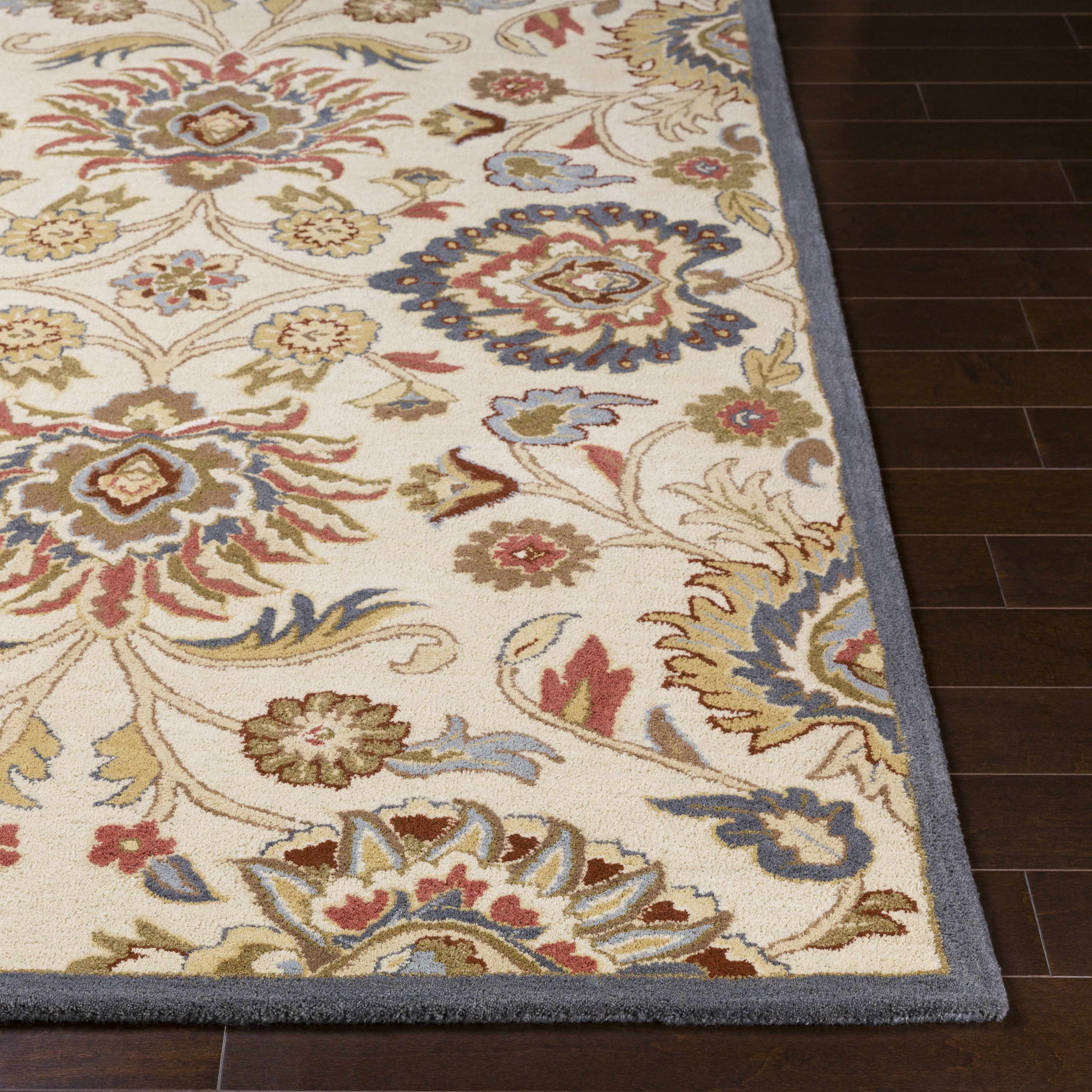 Conesus Hand Tufted Blue & Rust 1204 Runner Rug