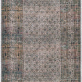 Olive Sariaya Distressed Washable Runner Rug